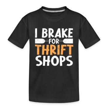 Thrifting Farm Sale - Kids' Premium Organic T-Shirt - black - Front