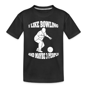 Bowling Kegelverein Bowlingverein Kegeln Bowler - T-shirt bio Premium Enfant - noir - Devant