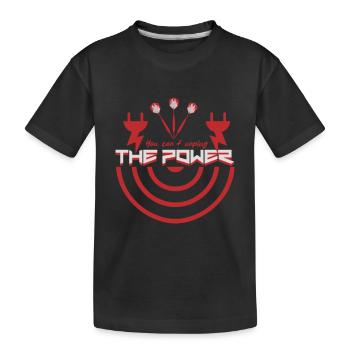 Fléchettes que vous ne pouvez pas débrancher le courant - T-shirt bio Premium Enfant - noir - Devant