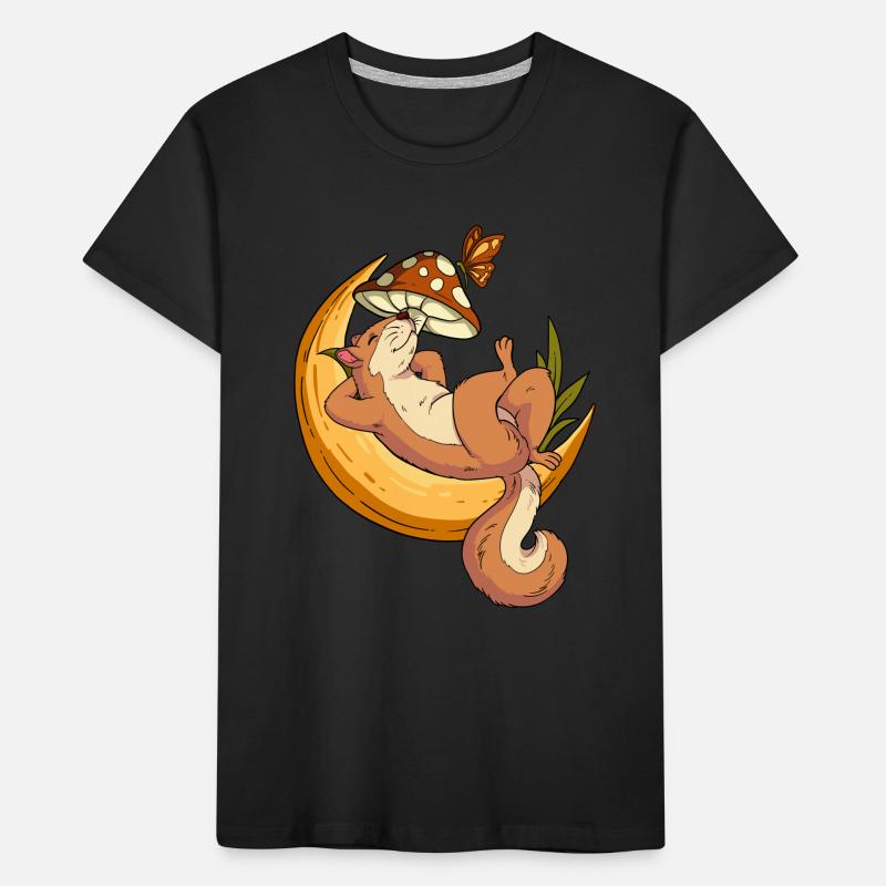 Cottagecore Squirrel Kids' Premium Organic T-Shirt