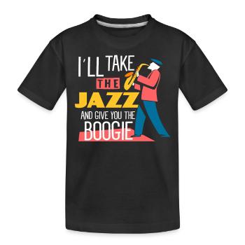 Musique jazz - Musiciens de jazz - T-shirt bio Premium Enfant - noir - Devant