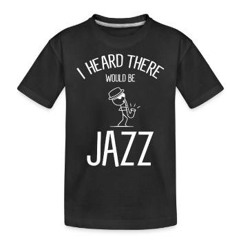 Musique jazz - Musiciens de jazz - T-shirt bio Premium Enfant - noir - Devant