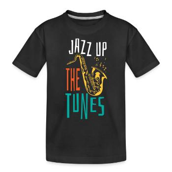 Musique jazz - Musiciens de jazz - T-shirt bio Premium Enfant - noir - Devant