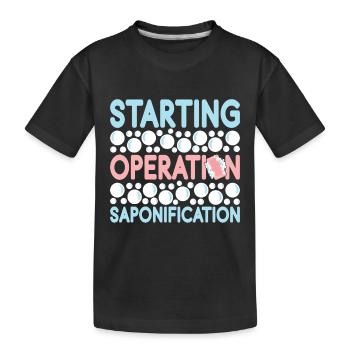 Savonnier fabrication de savon - T-shirt bio Premium Enfant - noir - Devant