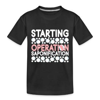 Seifenmacher Seife Machen - Kinder Premium Bio T-Shirt - Schwarz - Vorne
