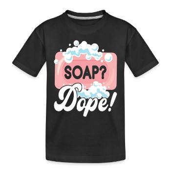 Seifenmacher Seife Machen - Kinder Premium Bio T-Shirt - Schwarz - Vorne