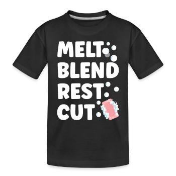 Seifenmacher Seife Machen - Kinder Premium Bio T-Shirt - Schwarz - Vorne