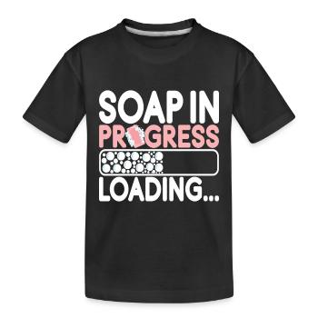 Seifenmacher Seife Machen - Kinder Premium Bio T-Shirt - Schwarz - Vorne