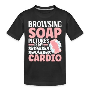 Seifenmacher Seife Machen - Kinder Premium Bio T-Shirt - Schwarz - Vorne