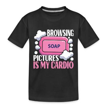 Seifenmacher Seife Machen - Kinder Premium Bio T-Shirt - Schwarz - Vorne