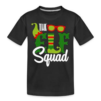 Christmas Elf-Squad Elf Elves Elfsquad - Kids' Premium Organic T-Shirt - black - Front