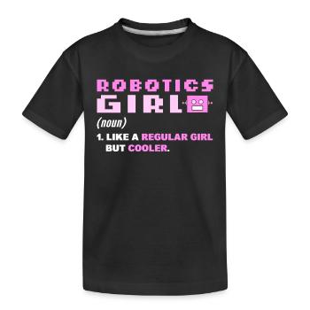 Robotique Robot robotique Construction Saison Robot - T-shirt bio Premium Enfant - noir - Devant