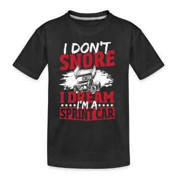 Sprint-Auto-Rennen Sprint Car Rennen Sprint Car - Kinder Premium Bio T-Shirt - Schwarz - Vorne
