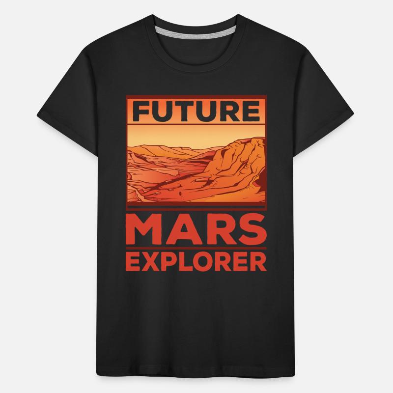 Future Mars Explorers Astronaut Planet T-shirt bio Premium Enfant