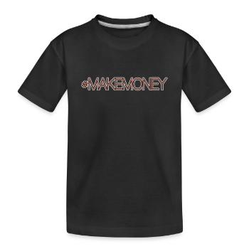 Citation de l’entrepreneur de l’argent - T-shirt bio Premium Enfant - noir - Devant