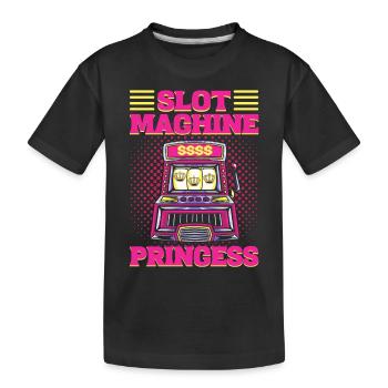 Machine à sous Machines à sous Machine à sous Machine à sous - T-shirt bio Premium Enfant - noir - Devant