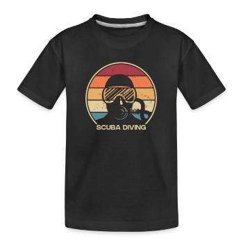 Scuba Diving Diving Mask Diving Fins Scuba - T-shirt bio Premium Enfant - noir - Devant