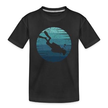 Diving fins Goggles Diving mask Diver Diver - Kids' Premium Organic T-Shirt - black - Front