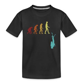 Scuba Diving Evolution Diving Mask - Kids' Premium Organic T-Shirt - black - Front