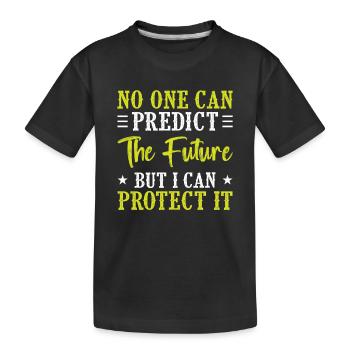 Insurance agent - Kids' Premium Organic T-Shirt - black - Front