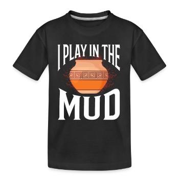 Four en céramique Cermaicist Pot de four en argile céramique - T-shirt bio Premium Enfant - noir - Devant