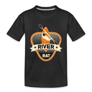 Rafting Rat de rivière Rafting Sports nautiques de rafting - T-shirt bio Premium Enfant - noir - Devant