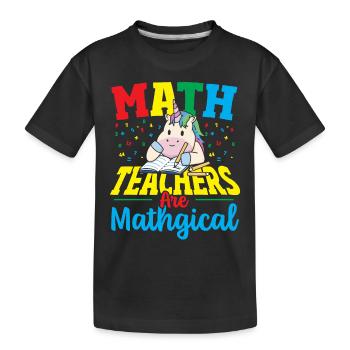 Les professeurs de mathématiques sont des professeurs de mathématiques - T-shirt bio Premium Enfant - noir - Devant