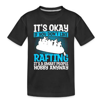 Rafting Raft Cadeau Pagayeur Rafting - T-shirt bio Premium Enfant - noir - Devant