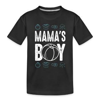 baby mamas junge - Kinder Premium Bio T-Shirt - Schwarz - Vorne