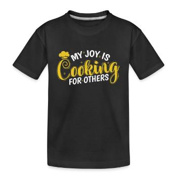 Ma joie est de cuisiner pour les autres Koch Hobby - T-shirt bio Premium Enfant - noir - Devant