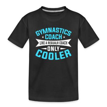 Entraîneur de gymnastique Entraîneur de gymnastique - T-shirt bio Premium Enfant - noir - Devant