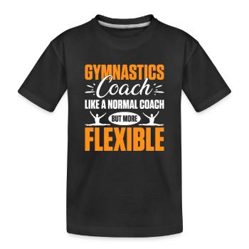 Entraîneur de gymnastique Entraîneur de gymnastique - T-shirt bio Premium Enfant - noir - Devant