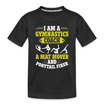 Entraîneur de gymnastique Entraîneur de gymnastique - T-shirt bio Premium Enfant - noir - Devant