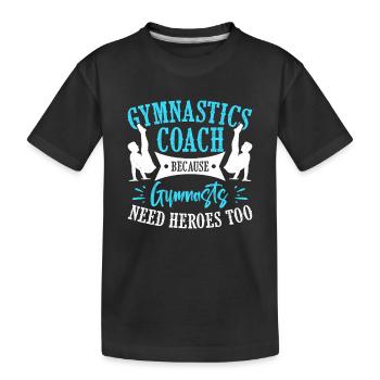 Entraîneur de gymnastique Entraîneur de gymnastique - T-shirt bio Premium Enfant - noir - Devant