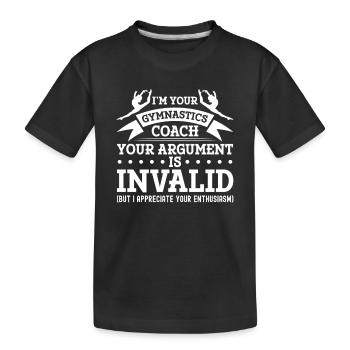 Entraîneur de gymnastique Entraîneur de gymnastique - T-shirt bio Premium Enfant - noir - Devant
