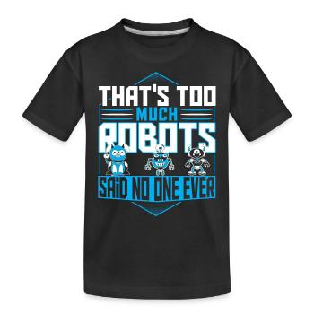 Robotique Robotique Robot Bioingénierie numérique - T-shirt bio Premium Enfant - noir - Devant