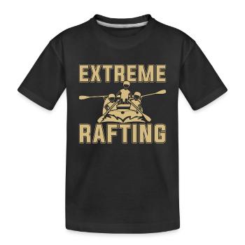 Rafting Extreme Rafting Kayak Pagayage Canotage - T-shirt bio Premium Enfant - noir - Devant