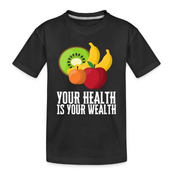 Holistic Nutritionist National Nutrition Month - Kinder Premium Bio T-Shirt - Schwarz - Vorne