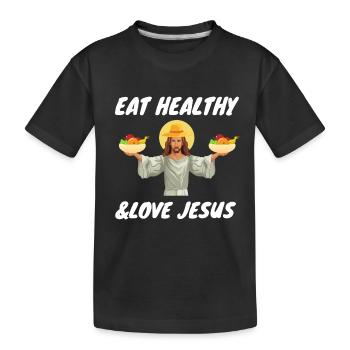 Holistic Nutritionist National Nutrition Month - Kinder Premium Bio T-Shirt - Schwarz - Vorne