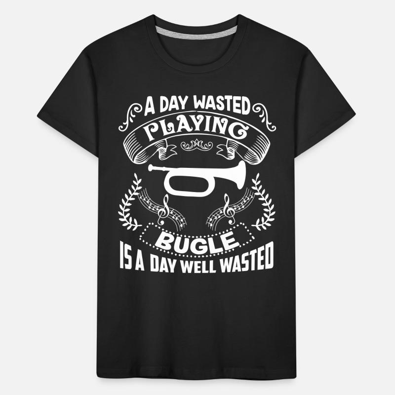 Bugle A Day Playing Bugle Kids' Premium Organic T-Shirt
