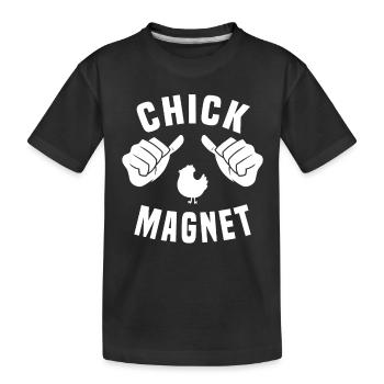 Aimant poussin - T-shirt bio Premium Enfant - noir - Devant