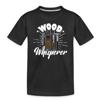 carpenter carpentry carpentry woodworker profession - Kids' Premium Organic T-Shirt - black - Front