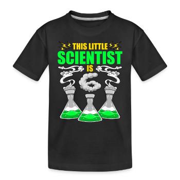 Science Birthday 6th Science Theme Party Scientist - Kids' Premium Organic T-Shirt - black - Front