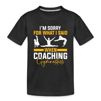Entraîneur de gymnastique Entraîneur de gymnastique - T-shirt bio Premium Enfant - noir - Devant