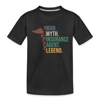 Conception d’agent d’assurance für Insurance Consultant - T-shirt bio Premium Enfant - noir - Devant