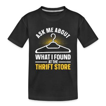 Thrifting Farm Sale - Kids' Premium Organic T-Shirt - black - Front