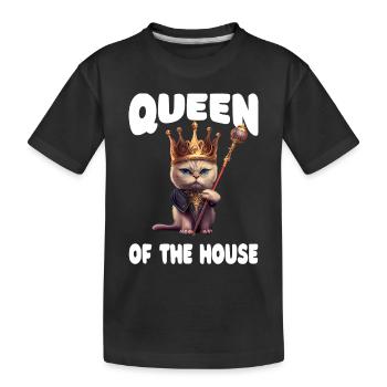 Cat Lady - Funny - Kids' Premium Organic T-Shirt - black - Front