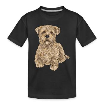 Cairn Terrier Dog - Kids' Premium Organic T-Shirt - black - Front