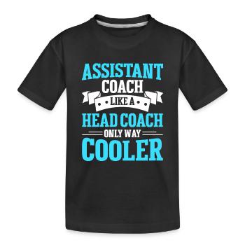 Assistant Trainer - Kids' Premium Organic T-Shirt - black - Front