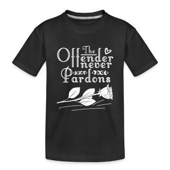 DER OHENDER VERZEIHT NIEMALS - Kinder Premium Bio T-Shirt - Schwarz - Vorne